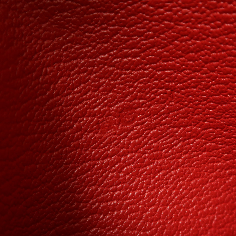 HERMES Chevre皮革Bearn Compact Wallet錢包Rose Lipstick/Rouge Casaque-7