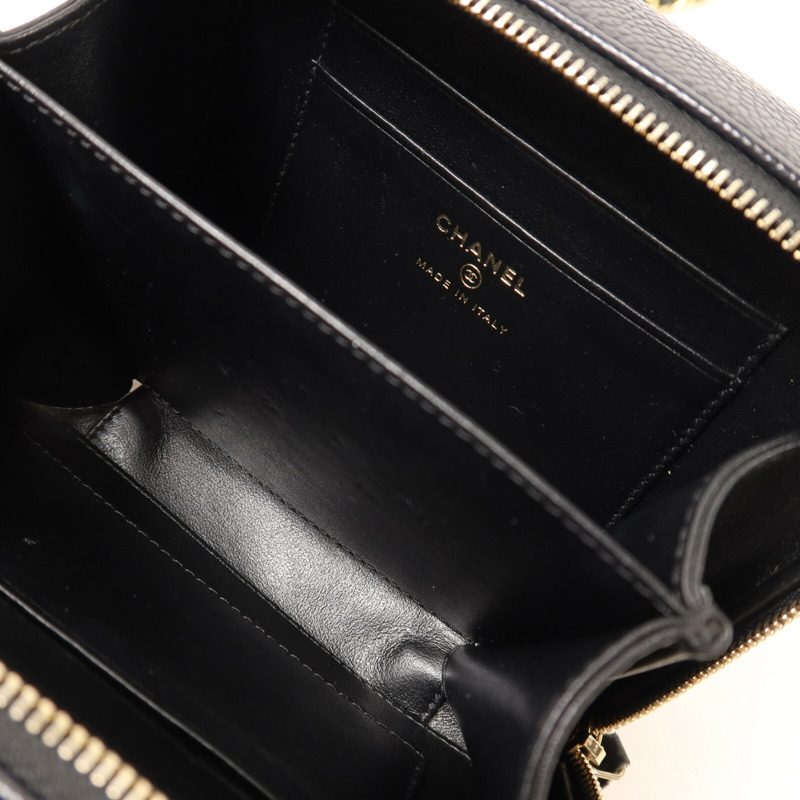 CHANEL 牛皮皮革Filigree Camera Bag鏈帶肩背袋-4