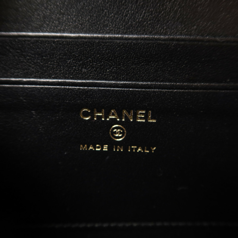 CHANEL 牛皮皮革Filigree Camera Bag鏈帶肩背袋-5