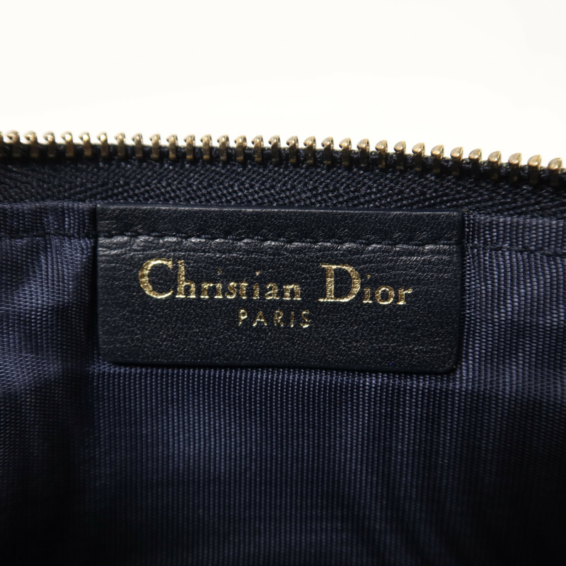 Dior 帆布Small Saddle Pouch With Chain鏈帶肩背袋-18