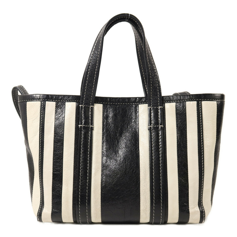 BALENCIAGA 羊皮皮革Barbes Small Shopper手挽肩背兩用袋-1