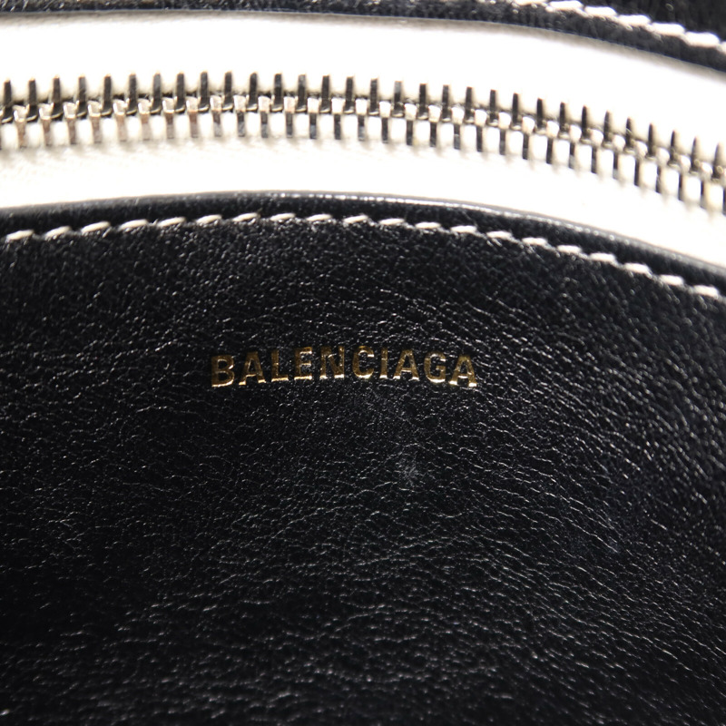 BALENCIAGA 羊皮皮革Barbes Small Shopper手挽肩背兩用袋-5