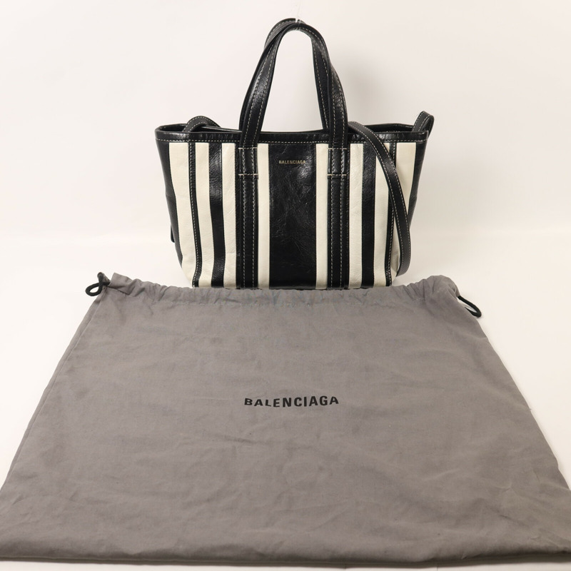 BALENCIAGA 羊皮皮革Barbes Small Shopper手挽肩背兩用袋-8