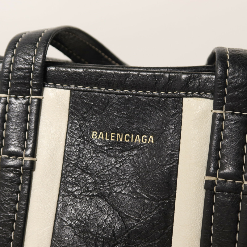 BALENCIAGA 羊皮皮革Barbes Small Shopper手挽肩背兩用袋-10
