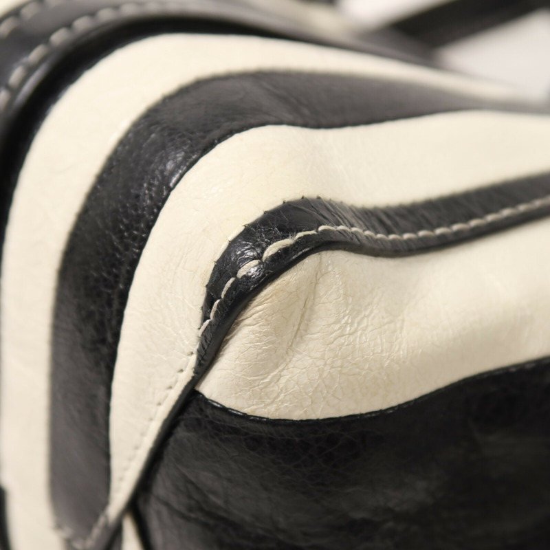 BALENCIAGA 羊皮皮革Barbes Small Shopper手挽肩背兩用袋-12