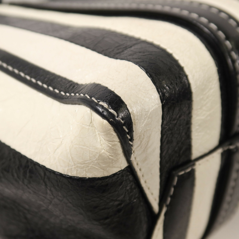 BALENCIAGA 羊皮皮革Barbes Small Shopper手挽肩背兩用袋-13