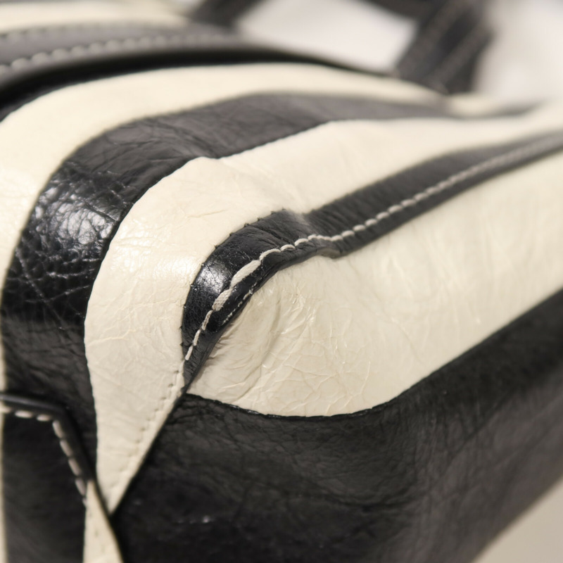 BALENCIAGA 羊皮皮革Barbes Small Shopper手挽肩背兩用袋-14