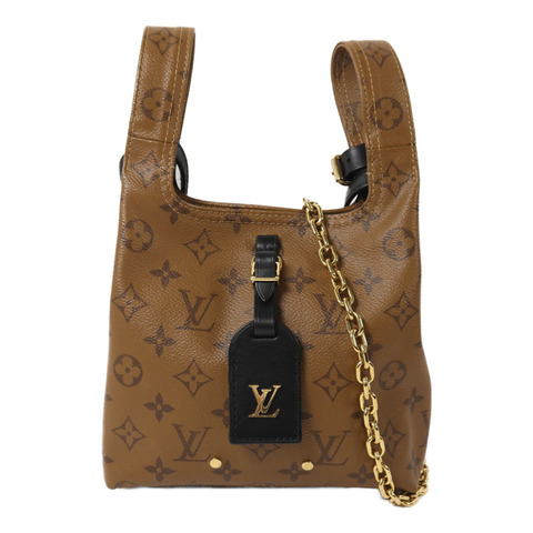 LOUIS VUITTON Monogram Reverse Atlantis BB鏈帶手挽肩背兩用袋