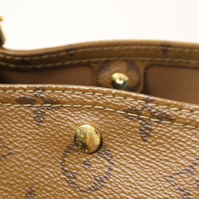 LOUIS VUITTON Monogram Reverse Atlantis BB鏈帶手挽肩背兩用袋-7