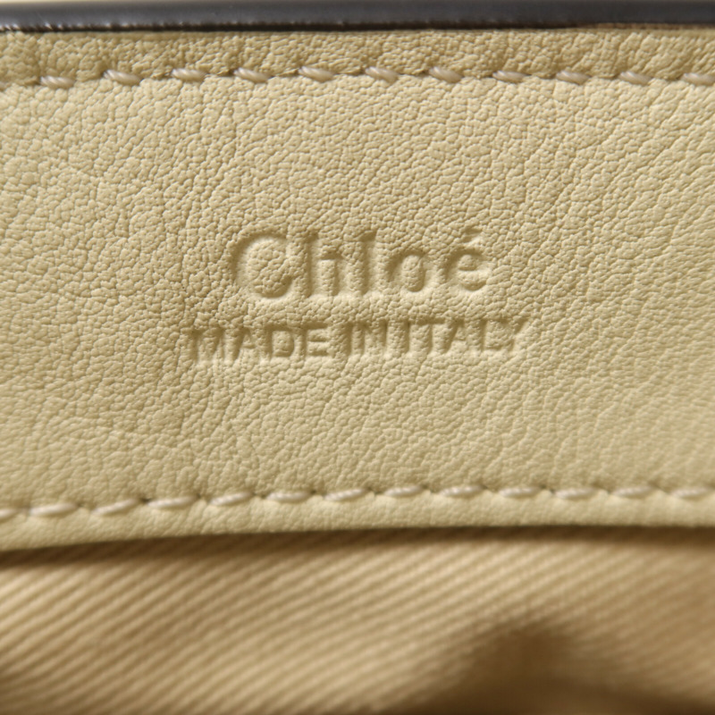 Chloe 牛皮皮革Mini Faye Day手挽肩背兩用袋-5