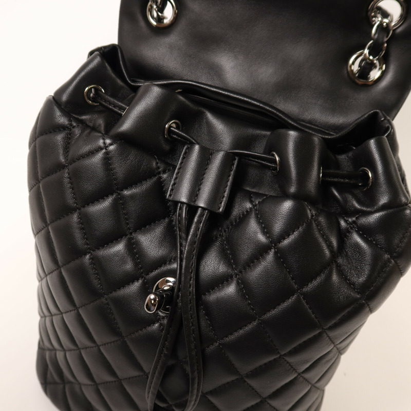 CHANEL 羊皮皮革Urban Spirit Backpack鏈帶背包-4