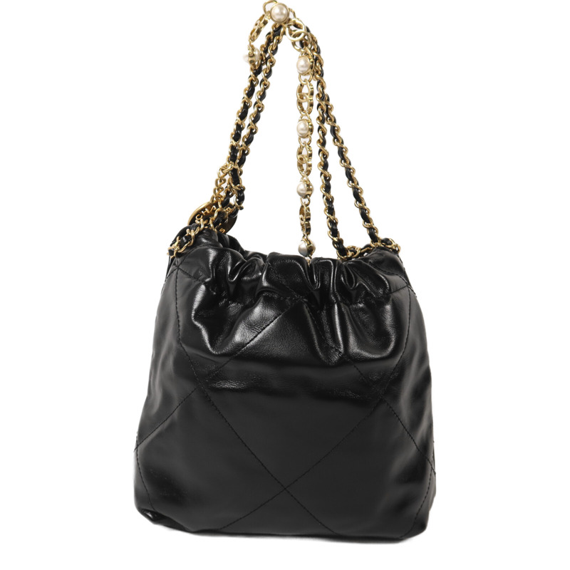 CHANEL 牛皮皮革Chanel 22 Mini鏈帶肩背袋-2