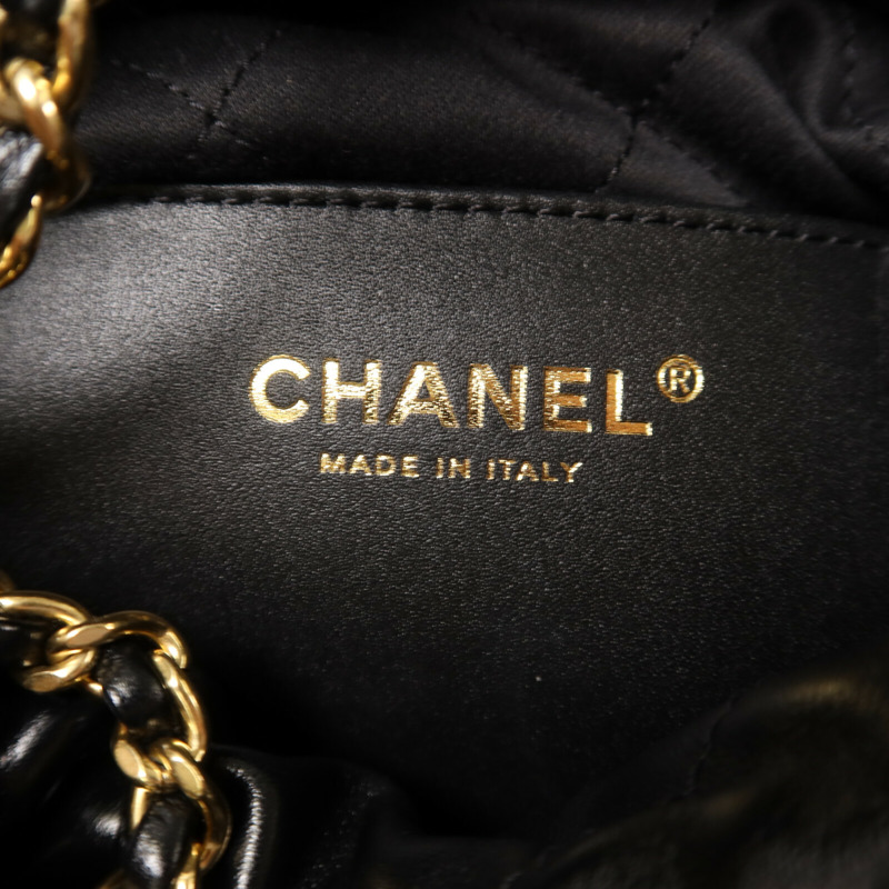 CHANEL 牛皮皮革Chanel 22 Mini鏈帶肩背袋-5