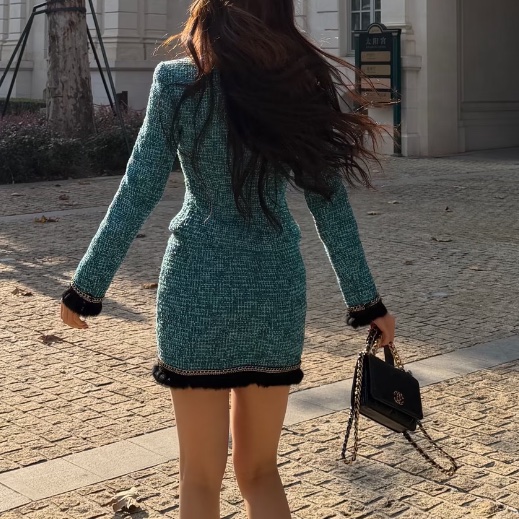 🛼CHANEL香奈兒經典黑金19bag羊皮菱格紋woc鏈條發財包-20