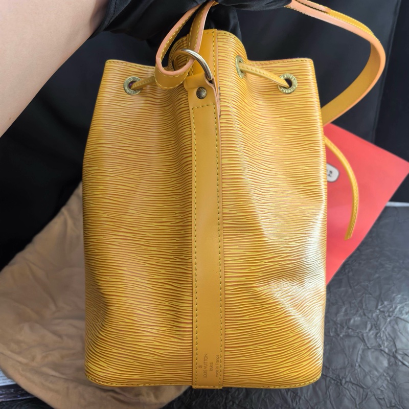 LV路易威登 NOE小號黃色水波紋抽繩水桶-3