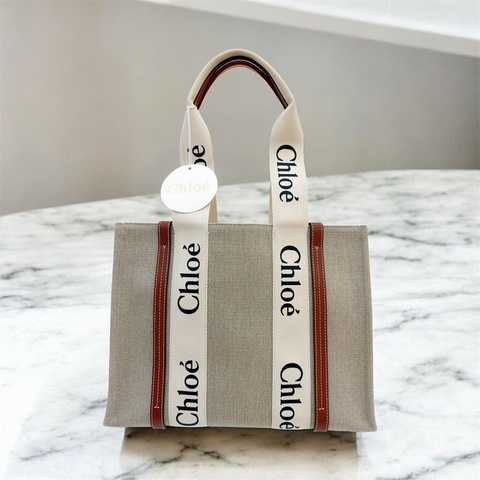 莉亞精品♡  Chloe woody中焦糖 托特包 二手美品
