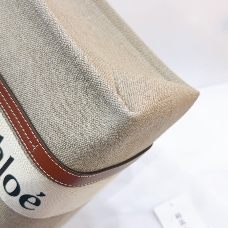 莉亞精品♡  Chloe woody中焦糖 托特包 二手美品-9
