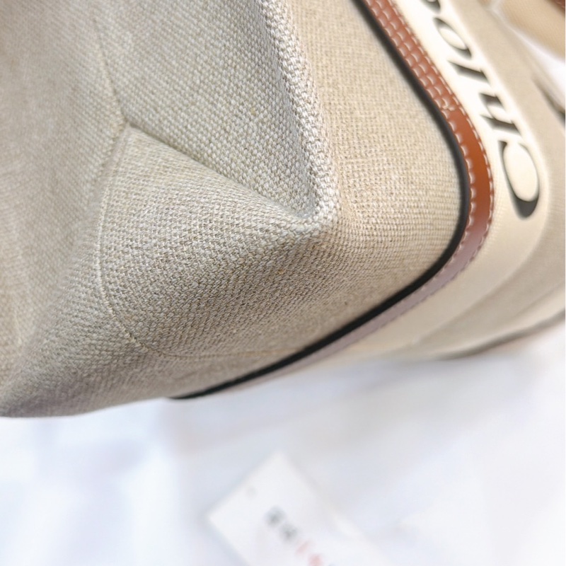 莉亞精品♡  Chloe woody中焦糖 托特包 二手美品-10