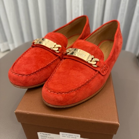 Coach Kimmie Loafer 蔻馳 麂皮樂福鞋 7.5號