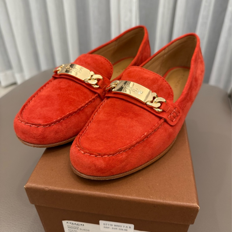Coach Kimmie Loafer 蔻馳 麂皮樂福鞋 7.5號-0