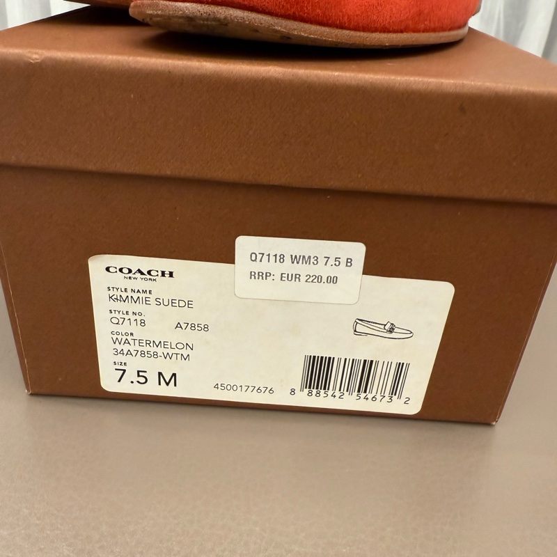 Coach Kimmie Loafer 蔻馳 麂皮樂福鞋 7.5號-15