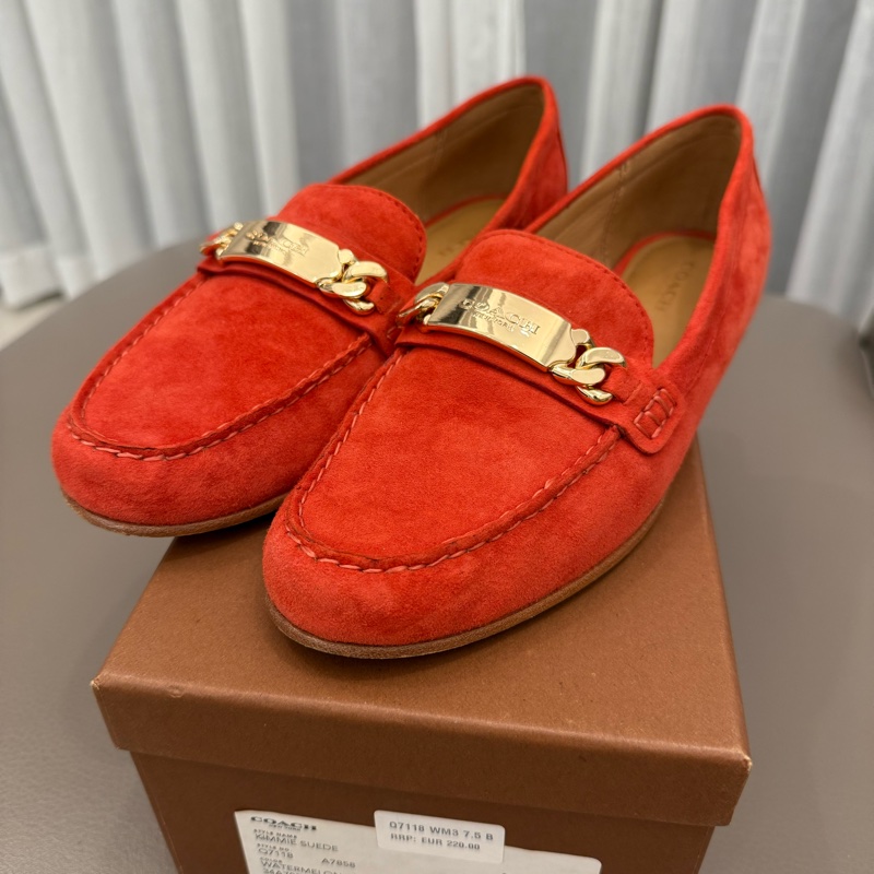 Coach Kimmie Loafer 蔻馳 麂皮樂福鞋 7.5號-18