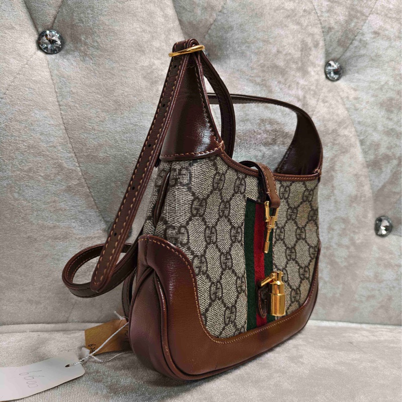 Gucci1961jackie系列mini經典老花，單肩斜挎包16底長98新成色-1