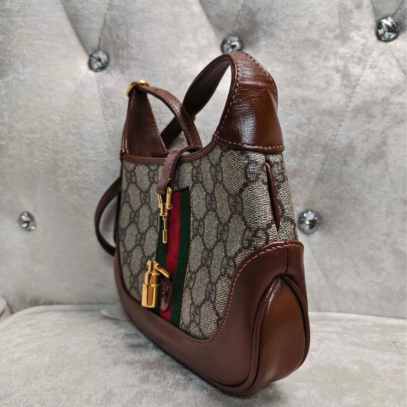 Gucci1961jackie系列mini經典老花，單肩斜挎包16底長98新成色-3