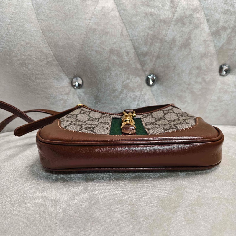 Gucci1961jackie系列mini經典老花，單肩斜挎包16底長98新成色-4