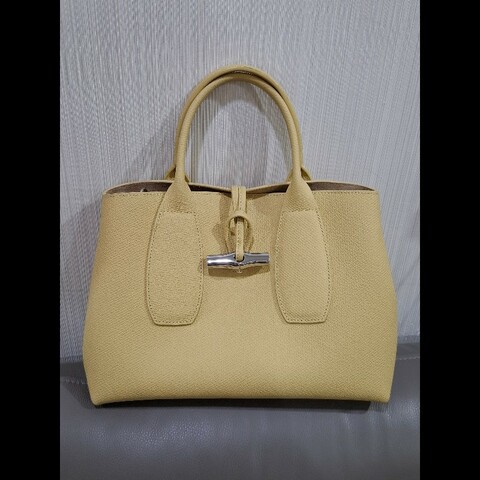 longchamp roseau 含羞草黃手提包