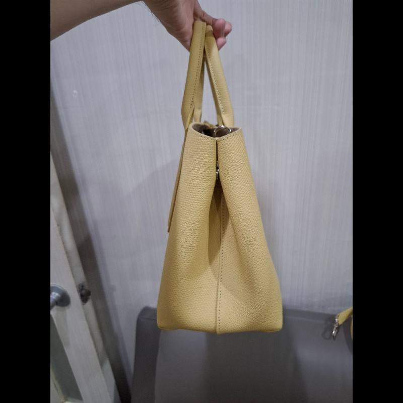 longchamp roseau 含羞草黃手提包-1