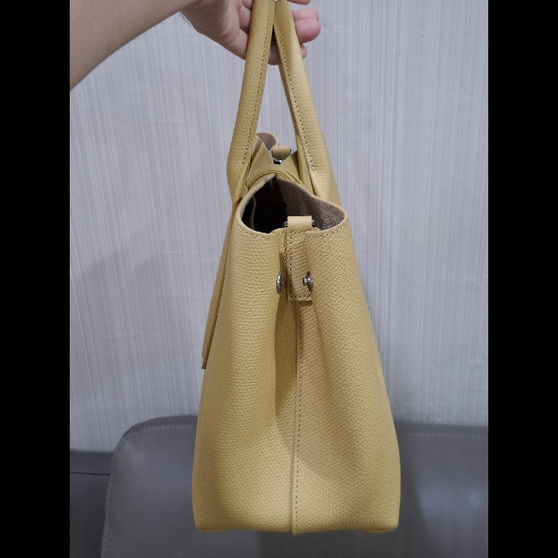 longchamp roseau 含羞草黃手提包-2
