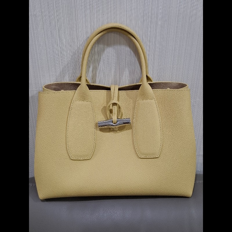 longchamp roseau 含羞草黃手提包-4