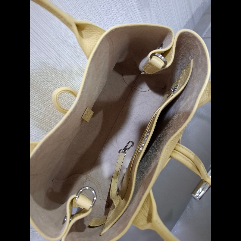 longchamp roseau 含羞草黃手提包-8