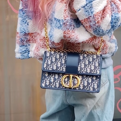 DIOR迪奧老花刺繡金扣Montaigne蒙田30🧳