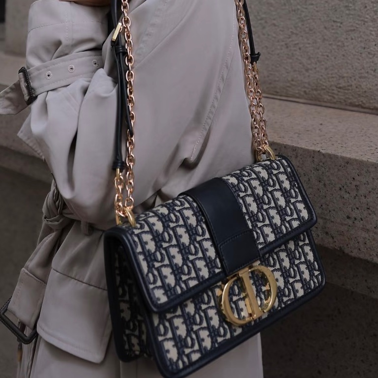 DIOR迪奧老花刺繡金扣Montaigne蒙田30🧳-4