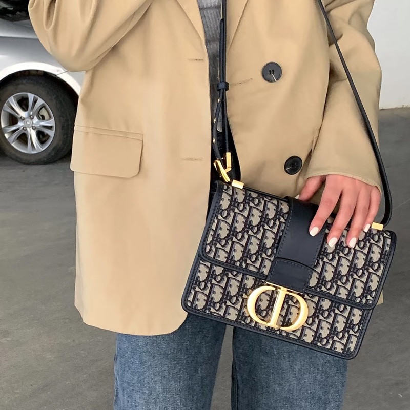 DIOR迪奧老花刺繡金扣Montaigne蒙田30🧳-8