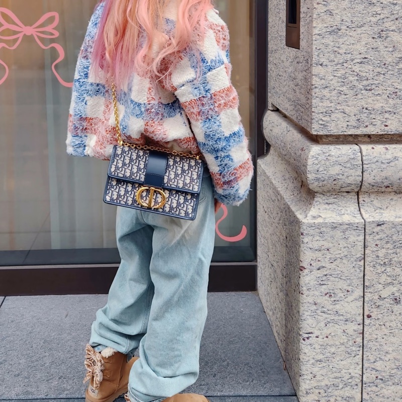 DIOR迪奧老花刺繡金扣Montaigne蒙田30🧳-18