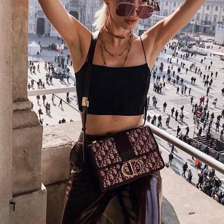 DIOR迪奧老花刺繡金扣Montaigne蒙田30🧳-25