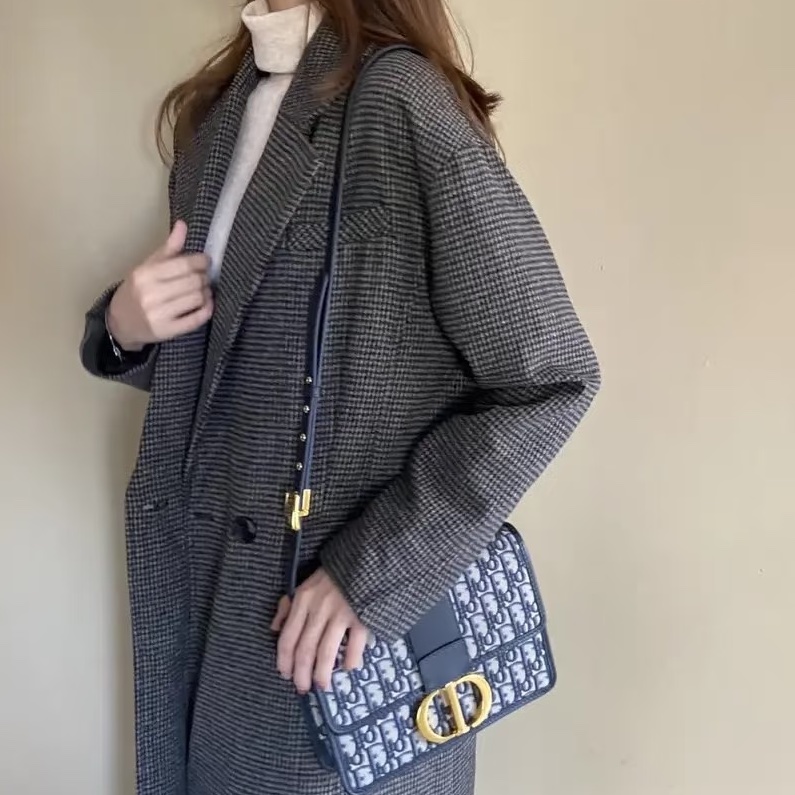 DIOR迪奧老花刺繡金扣Montaigne蒙田30🧳-27