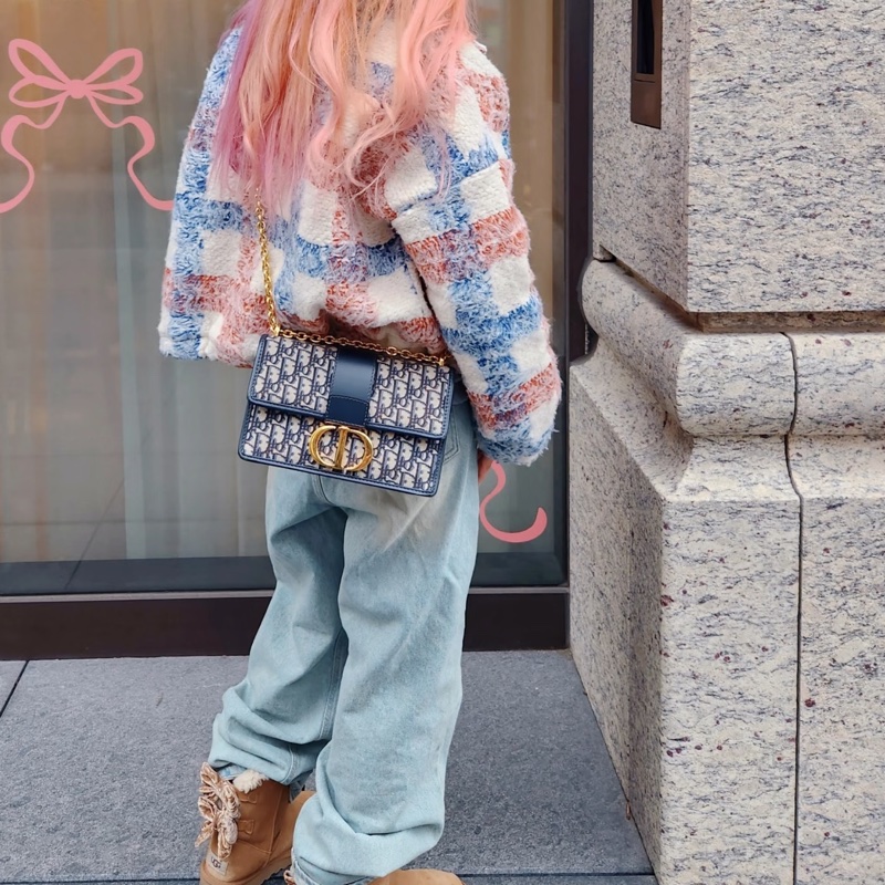 DIOR迪奧老花刺繡金扣Montaigne蒙田30🧳-30