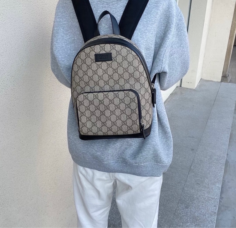 GUCCl 古馳 雙G印花雙肩包-8