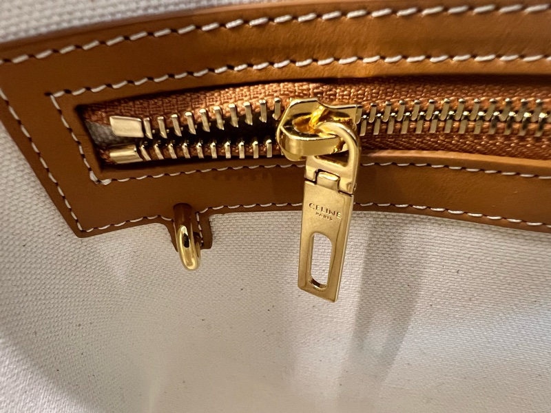 【近全新正品】Celine Cabas Tote  帆布托特包－大號（附保卡、訂製內袋與雙風格絲巾）-20