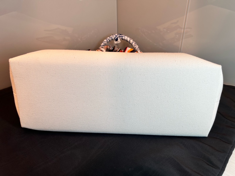 【近全新正品】Celine Cabas Tote  帆布托特包－大號（附保卡、訂製內袋與雙風格絲巾）-10