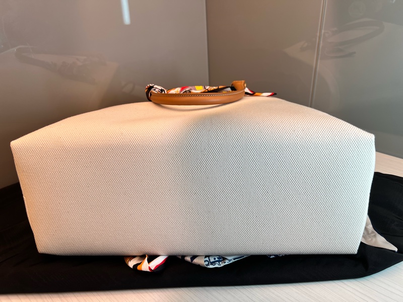 【近全新正品】Celine Cabas Tote  帆布托特包－大號（附保卡、訂製內袋與雙風格絲巾）-12