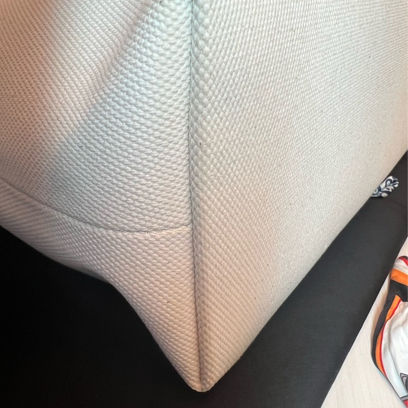 【近全新正品】Celine Cabas Tote  帆布托特包－大號（附保卡、訂製內袋與雙風格絲巾）-14