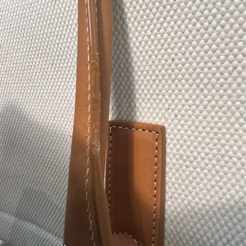 【近全新正品】Celine Cabas Tote  帆布托特包－大號（附保卡、訂製內袋與雙風格絲巾）-25