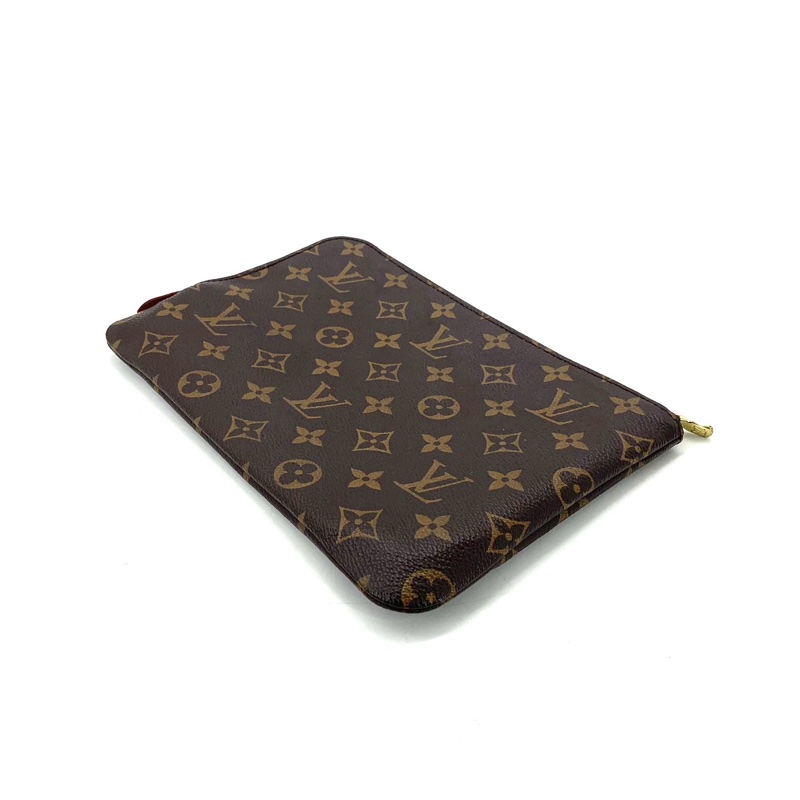 LV/路易威登 棕老花L型手拿包-4