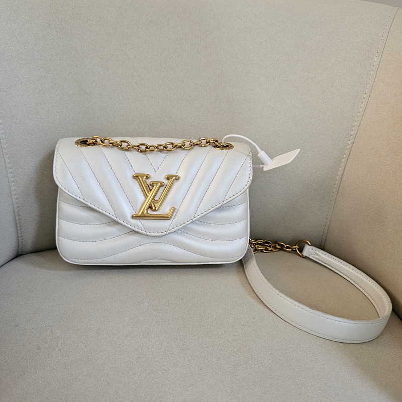 LV白色金鏈wave 鏈包-0
