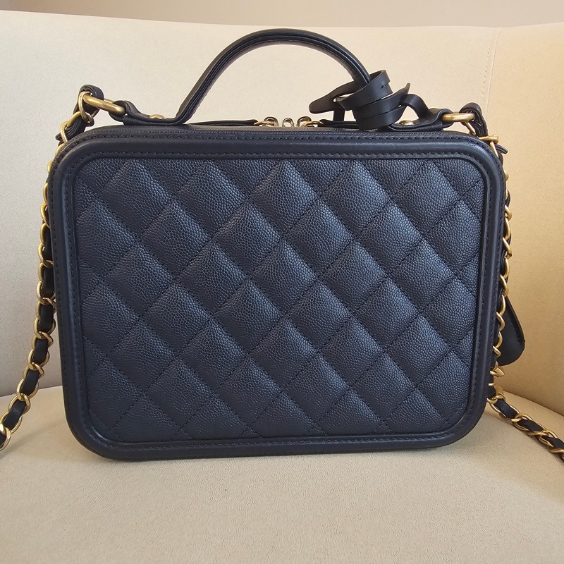 Chanel vanity21 藍色荔枝-1